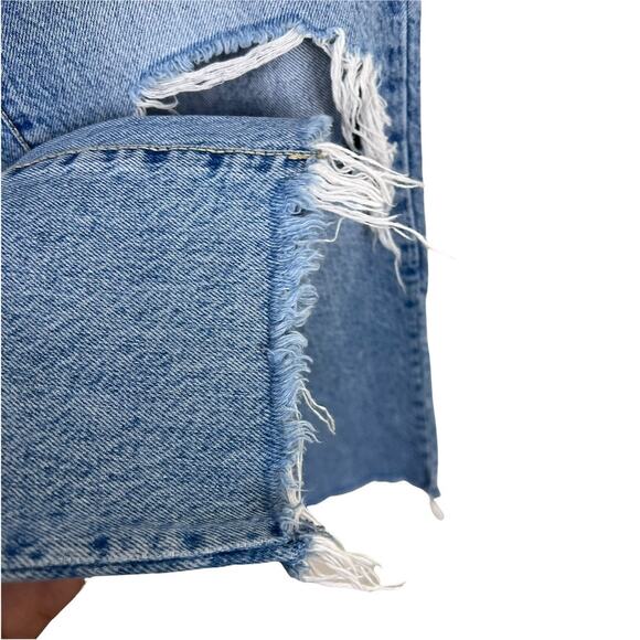 Garage Distressed High Rise Straight Leg Jeans Size 1 - Picture 9 of 11